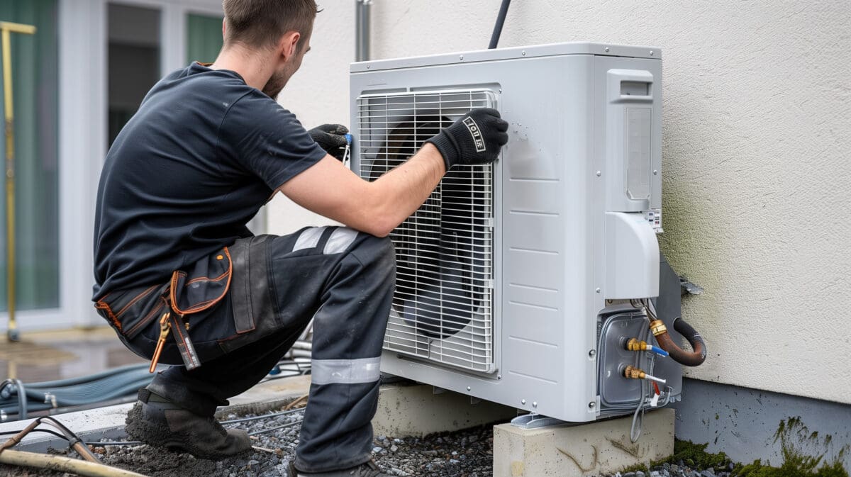 New central AC installation at a South Coast MA home